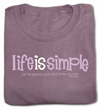 Funny Little Dog life is simple Unisex Short Sleeve TShirt Small