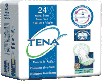 SCA Personal Care SQ62718 Tena Night Super Disposable Pad Green Pack of 24