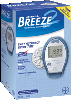 Bayer 561440 Ascensia Breeze 2 Blood Glucose Monitor System