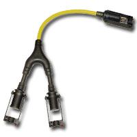 Clip Light Manufacturing CLP582302 Revolutionary Extension Cord Male to Dual Female EZ Lock Connector