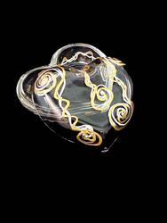 Bellissimo HH4197 Hand Painted Victorian Bride Design 4.5 Inch Heart Shaped Box 2 Pieces