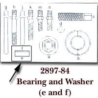 Kdt2897-84 Bearing & Washer For Kdt2897