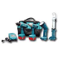 Makita MAK6933FDX2 14.4 Volt Auto Combination Driver Drill  Impact Wrench and Light Kit