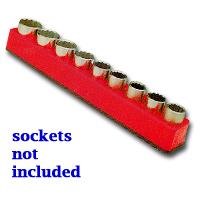 Mechanics Time Saver Mts1287 1/2 Inch Drive Magnetic Rocket Red Socket Holder 10-19mm