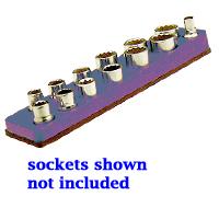 Mechanics Time Saver Mts710 3/8 Inch Drive Magnetic Purple Socket Holder 5.5-22mm