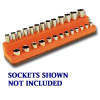 Mechanics Time Saver Mts724 1/4 Inch Drive Magnetic Solar Orange Socket Holder 4-14mm