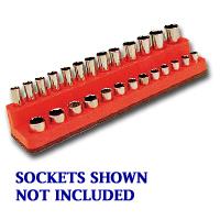 Mechanics Time Saver Mts721 1/4 In. Drive Deep Red Socket Holder 4-14mm
