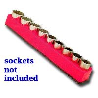 Mechanics Time Saver Mts1281 1/2 In. Drive Magnetic Red Socket Holder 10-19mm