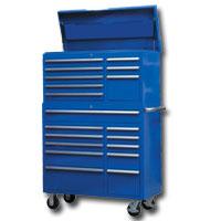 Mountain MTN31241B Blue 41 Inch Top Chest / Cabinet / Side Combo Tool Box