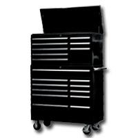 Mountain MTN31241BK Black 41 Inch Top Chest / Cabinet / Side Combo Tool Box