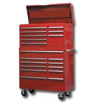 Mountain MTN31241R Red 41 Inch Top Chest / Cabinet / Side Combo Tool Box