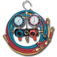 Mtn8220 R134a Aluminum Block Manifold Gauge Set With Hoses And Quick Couplers