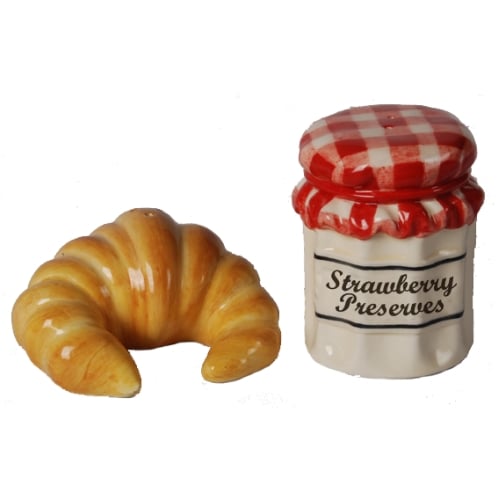 110303 Croissant And Jam S&p - Pack Of 4