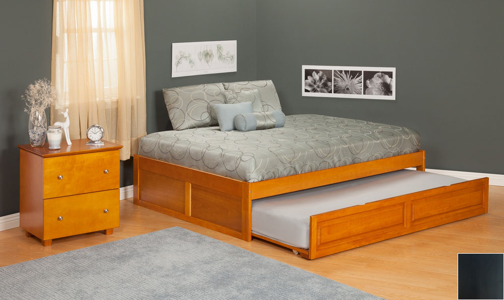 Ar8032011 Urban Concord Full Size With Flat Panel Foot Board And Trundle Bed - Espresso