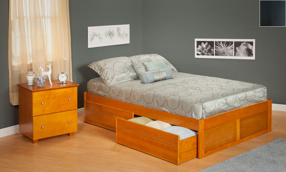 Ar8042111 Urban Concord Queen Size With A Flat Panel Foot Board And Urban Bed Drawers In An Espresso Finish