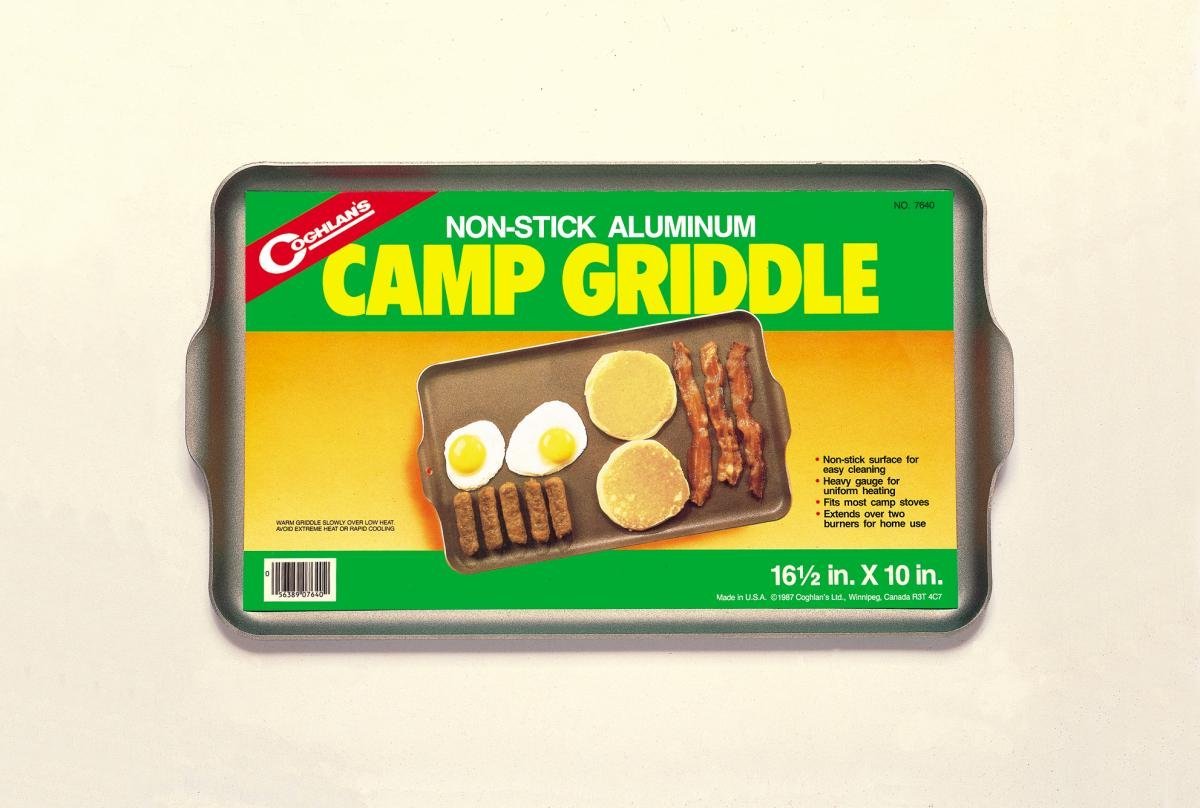 7640 2 Burners Nonstick Aluminum Camp Griddle