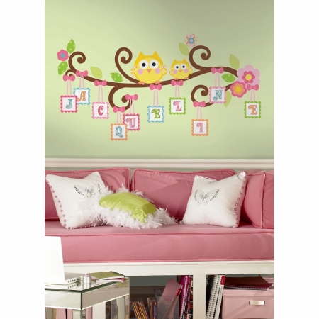 Happi Scroll Tree Letter Branch Peel & Stick Giant Wall Decal
