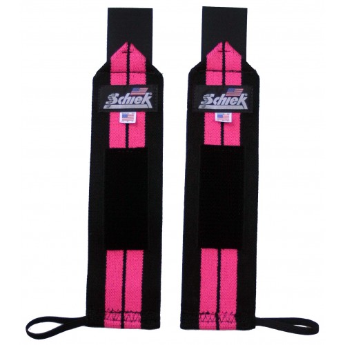 1112p 12 In. Pink Womens Wrist Wraps