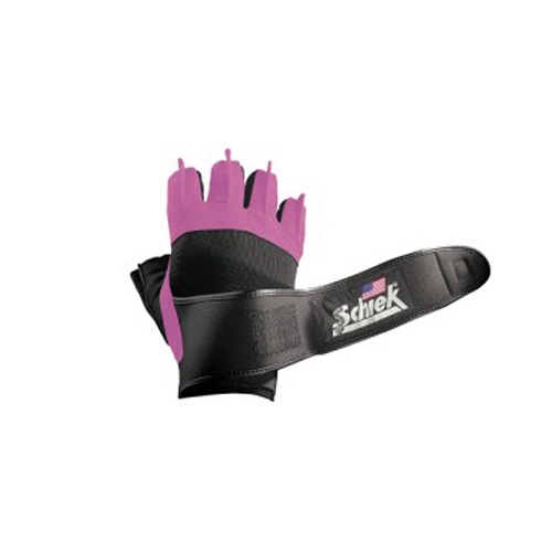 540p Pink Womens -gel- Lifting Gloves With Wrist Wraps - Xs