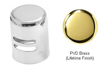 D201-01 Standard Brass Air Gap Cap - Pvd Polished Brass
