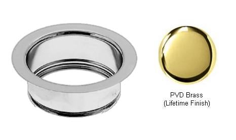 D208-01 In-sink-erator Disposal Flange - Pvd Polished Brass