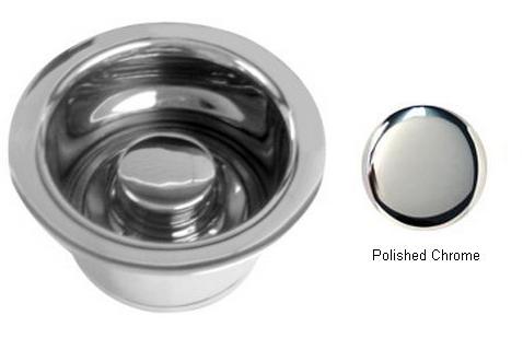 D2082-26 Extra Deep Ise Disposal Flange And Stopper - Polished Chrome