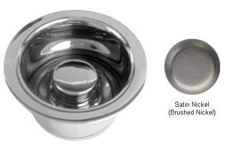 D2082-07 Extra Deep Ise Disposal Flange And Stopper - Satin Nickel