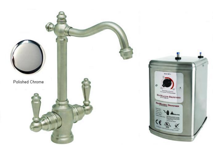 D205h-26 Victorian Hot-cold Water Dispenser Kit - Polished Chrome