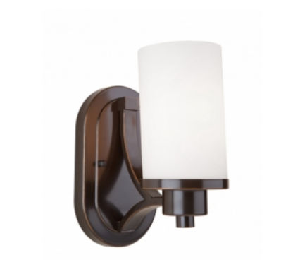 Artcraft Lighting AC1301WH Parkdale 6 in. x 8 in. 1 Light Up Lighting Bathroom Fixture - White