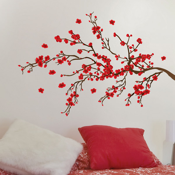 Cr-58105 Red Ramage Wall Decals