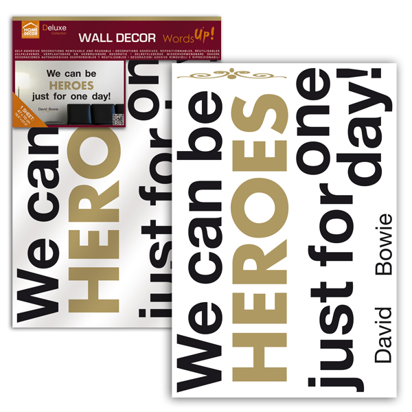 We Can Be Heroes Wall Decals