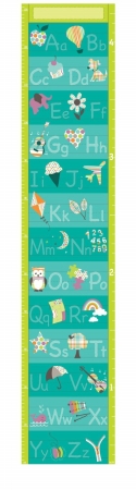 Wallpops Wpg0621 Alphabet Growth Chart Wall Decals
