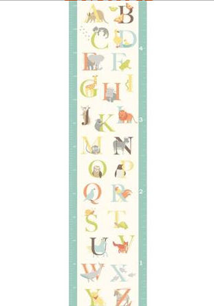 Wallpops Wpg0839 Abc Jungle Growth Chart Wall Decals