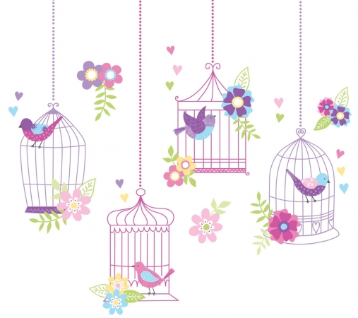 Wallpops Wpk0625 Chirping The Day Away Wall Art Kit Decals