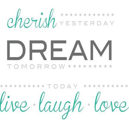 Wallpops Wpq0746 Cherish Dream Live Wall Quote Decals