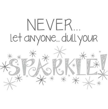 Wallpops Wpq0748 Dull Your Sparkle Wall Quote Decals