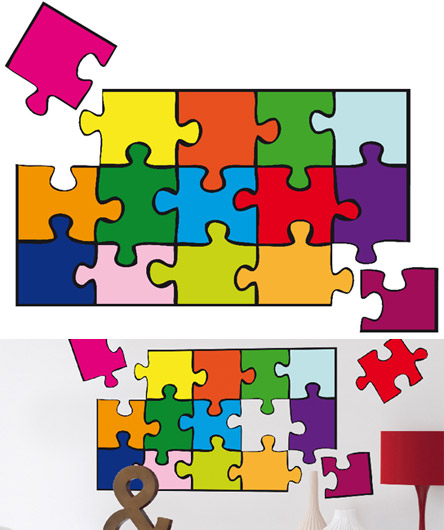 Dm74106 Puzzle Wall Decals