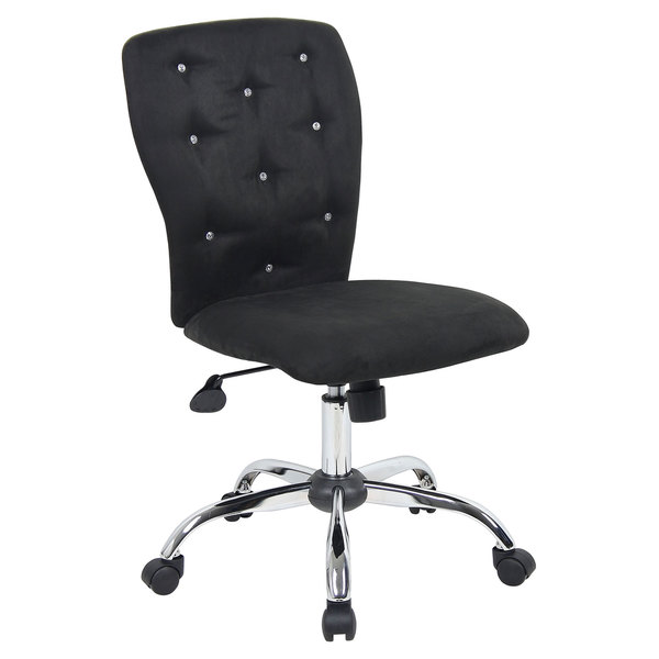 B220-bk Tiffany Microfiber Chair-black