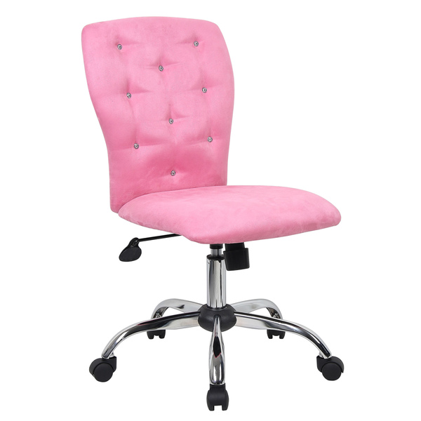 B220-pk Tiffany Microfiber Chair-pink