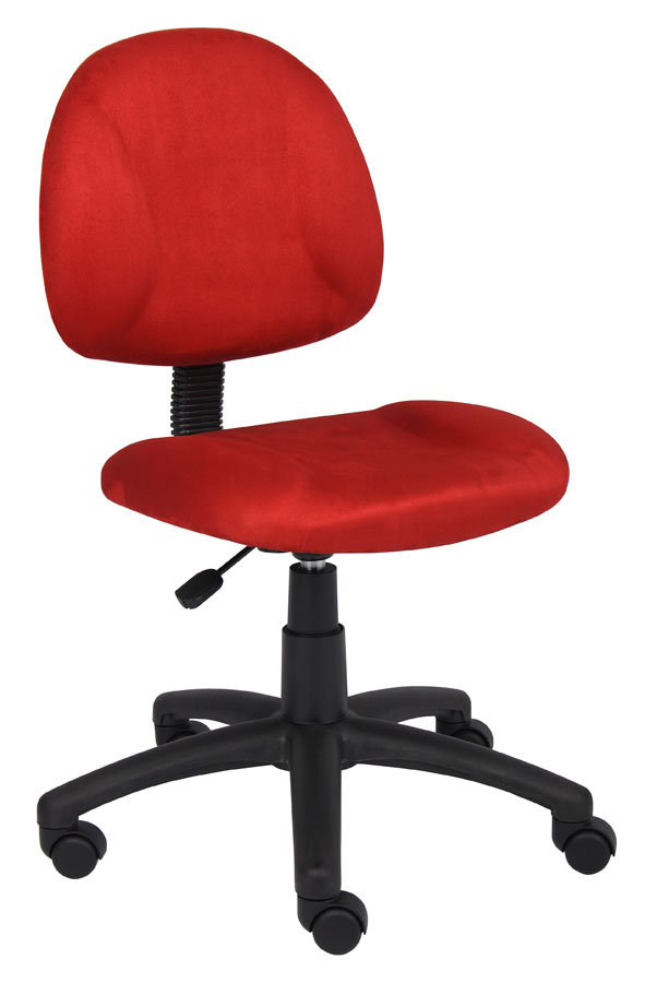 B325-rd Red Microfiber Deluxe Posture Chair