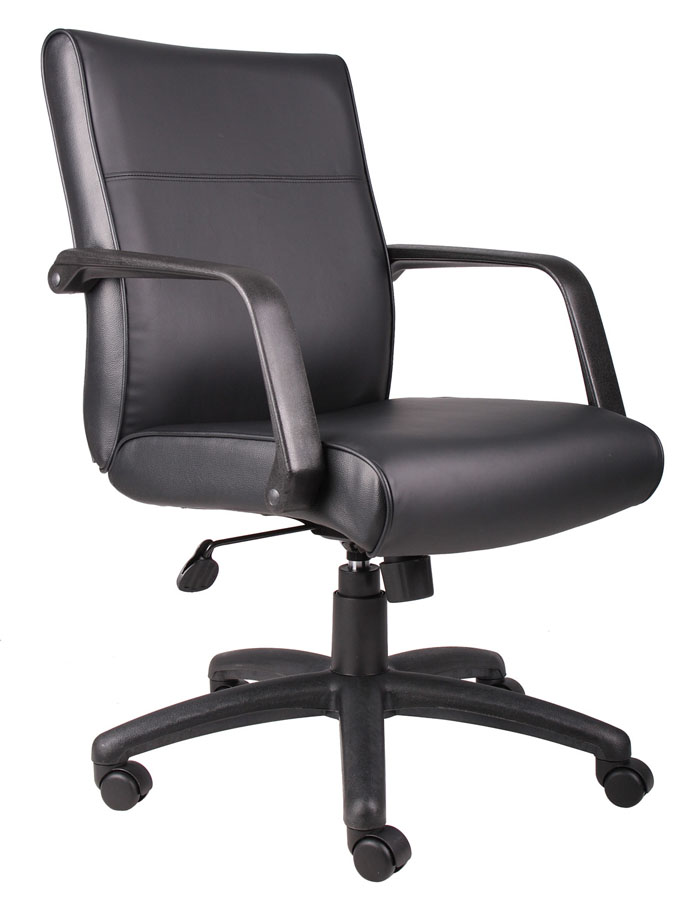 B686 Mid Back Executive Chair In Leatherplus