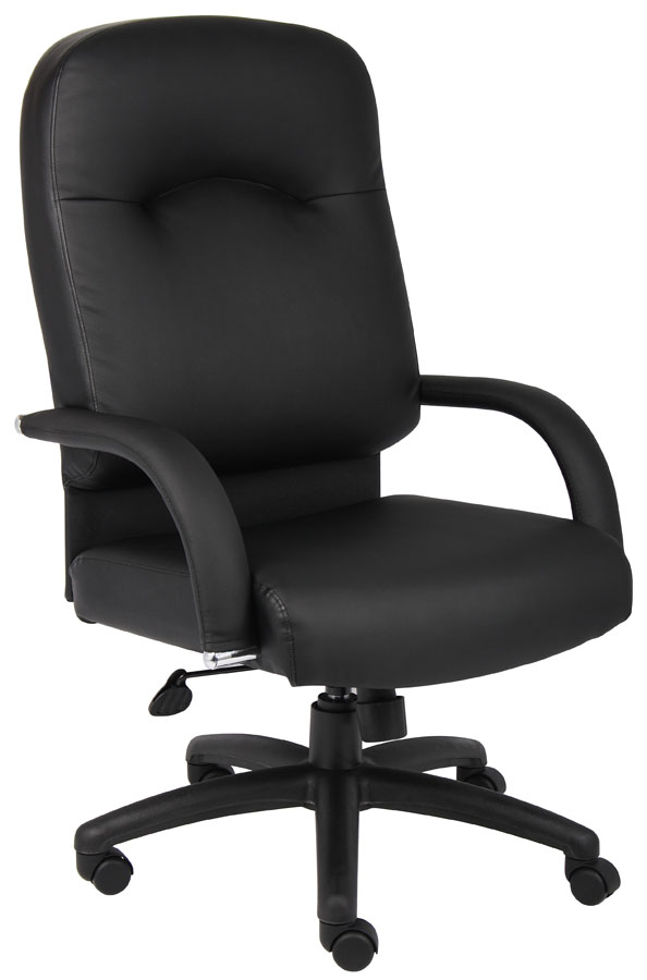 High Back Caressoft Chair In Black With Knee Tilt