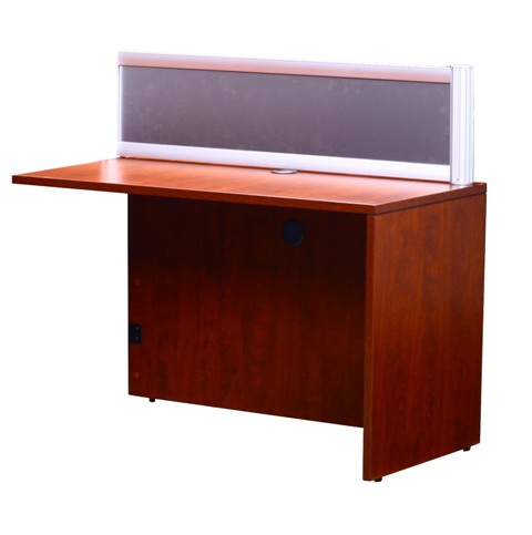 Boss N245G-C Plexiglass Recp Return Cherry 24X48X42.5