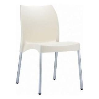 Isp049-bei Vita Resin Outdoor Dining Chair Beige - Pack Of 2