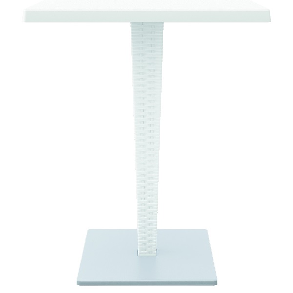 Riva Werzalit Top Square Dining Table White 27.5 Inch