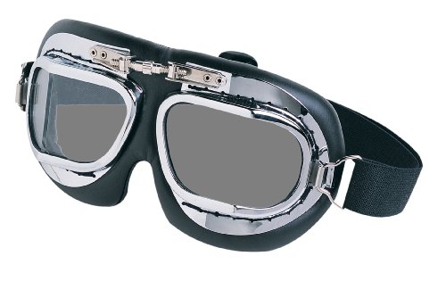 Humvee HMV-GGL-RAF-C Motorcycle Goggles - Chrome