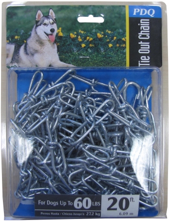 43720 20 Ft. Large Pdq Twisted Dog Chain
