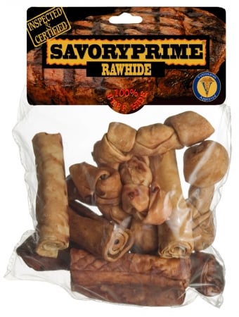 00999 Small Assorted Flavored Rawhide Bone Value Pack
