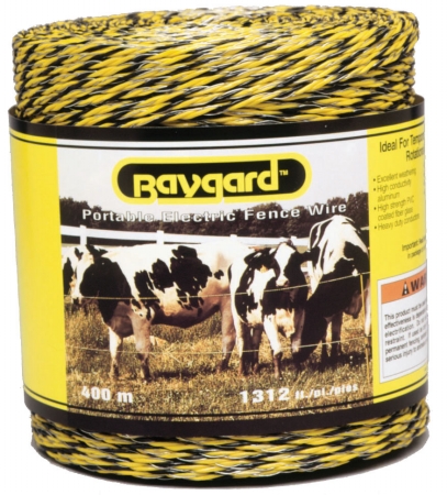 00122 1,312 Ft. Yellow And Black Portable Electric Fence Wire