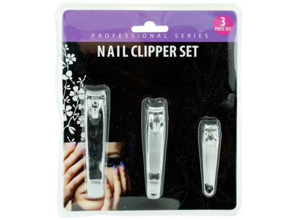 3pc Nail Clipper Set - Case Of 12
